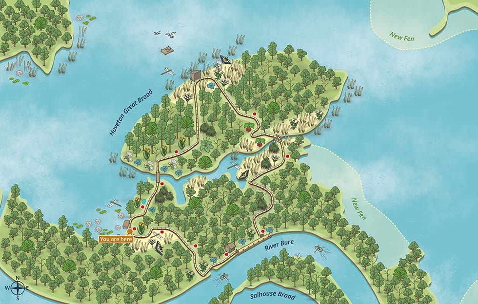 hopton woods trail map